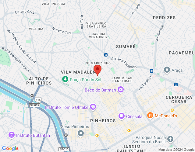 Imóvel no mapa