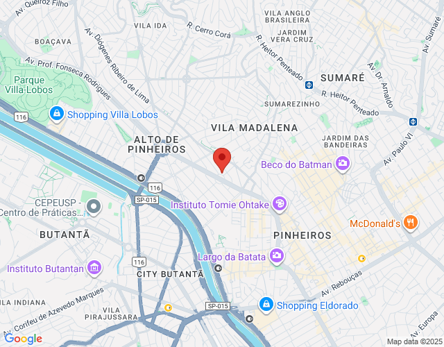 Imóvel no mapa