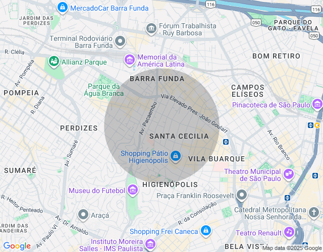 Imóvel no mapa