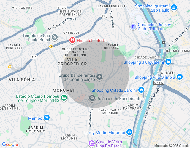 Imóvel no mapa