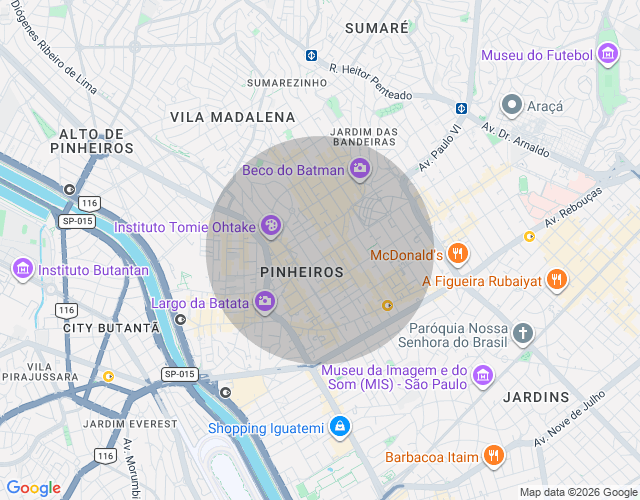Imóvel no mapa