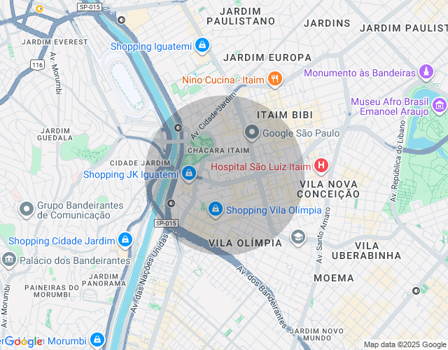 Imóvel no mapa
