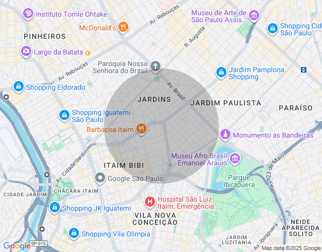 Imóvel no mapa