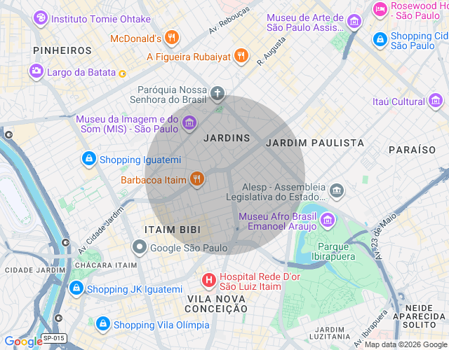 Imóvel no mapa