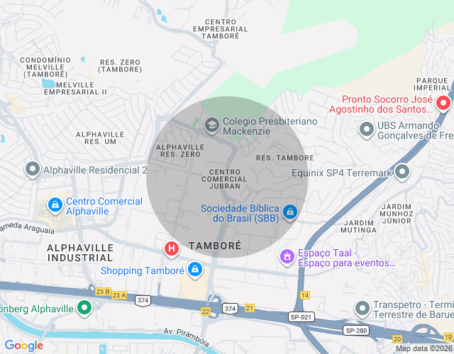 Imóvel no mapa