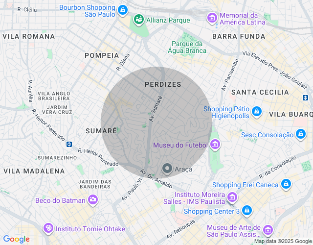 Imóvel no mapa