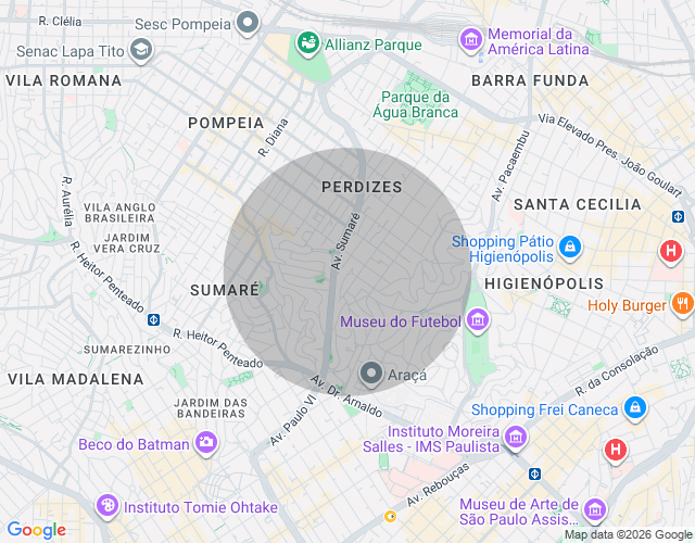 Imóvel no mapa