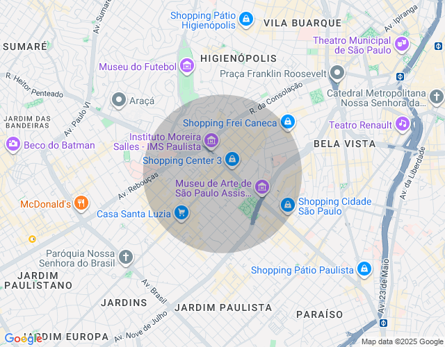 Imóvel no mapa