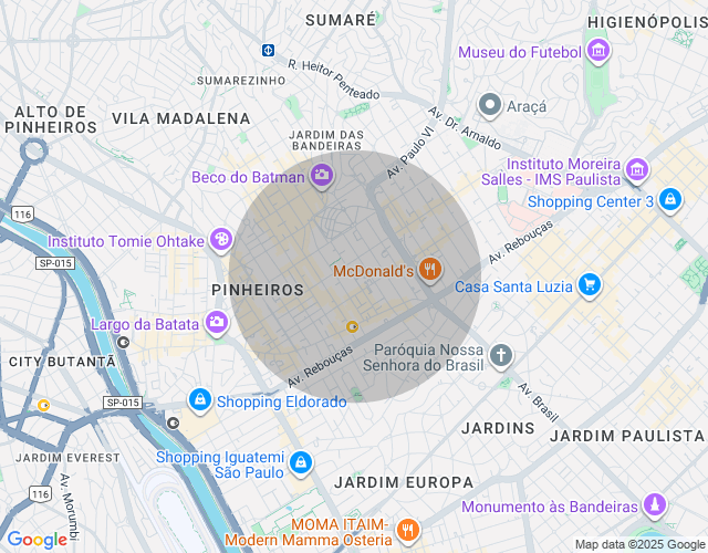 Imóvel no mapa