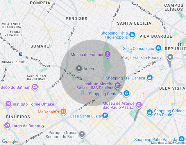 Imóvel no mapa
