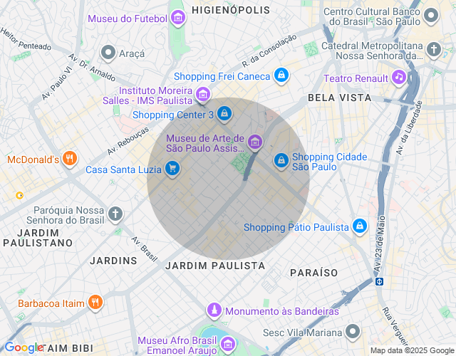 Imóvel no mapa