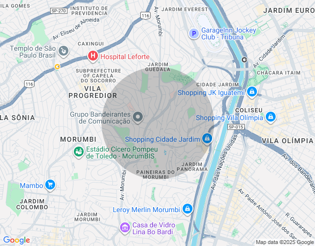 Imóvel no mapa
