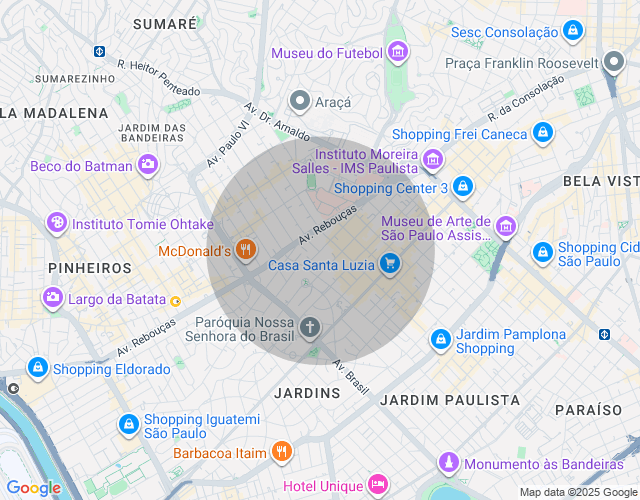 Imóvel no mapa