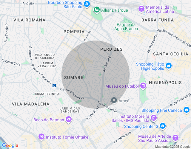 Imóvel no mapa