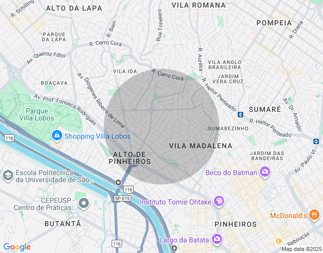 Imóvel no mapa
