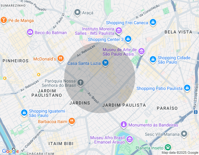 Imóvel no mapa