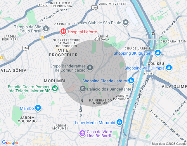 Imóvel no mapa