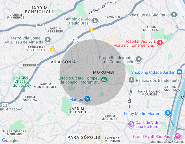 Imóvel no mapa