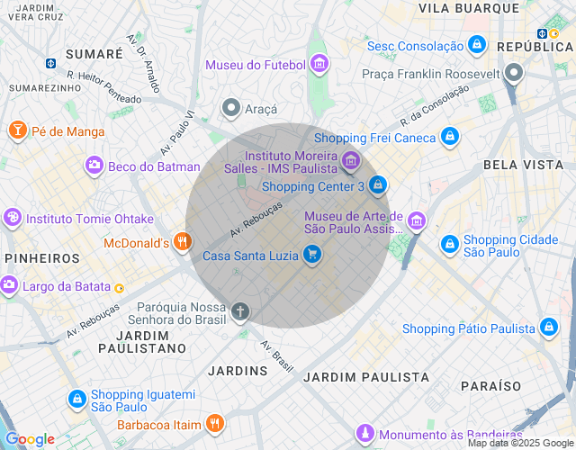 Imóvel no mapa