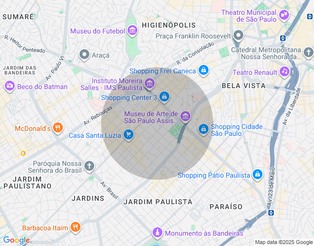 Imóvel no mapa