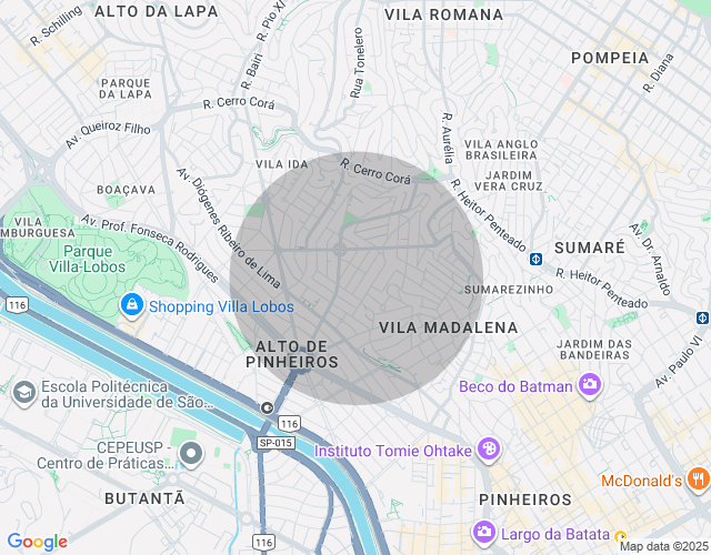 Imóvel no mapa
