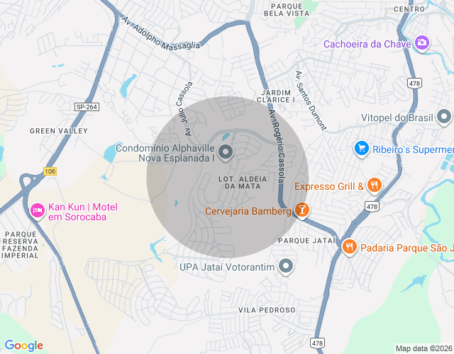 Imóvel no mapa