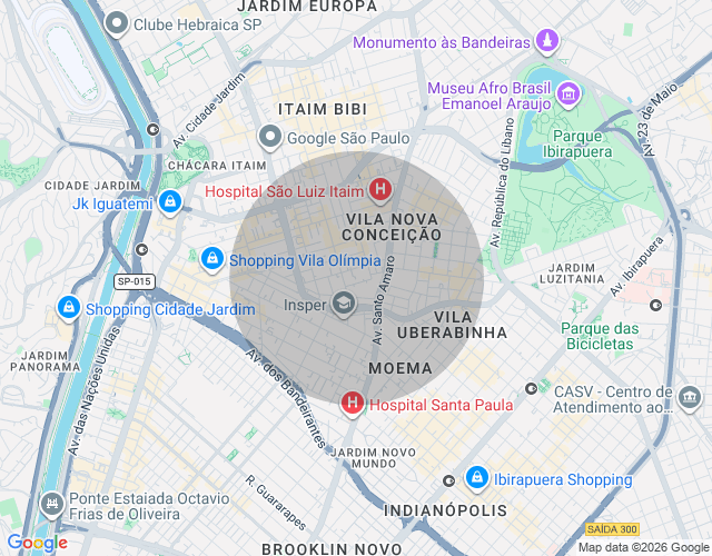 Imóvel no mapa