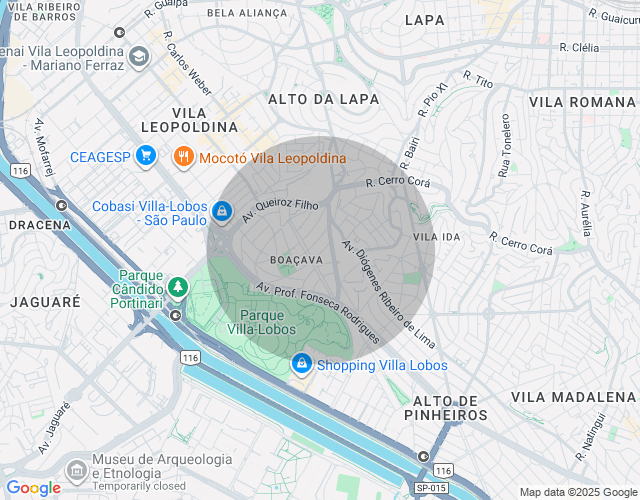 Imóvel no mapa
