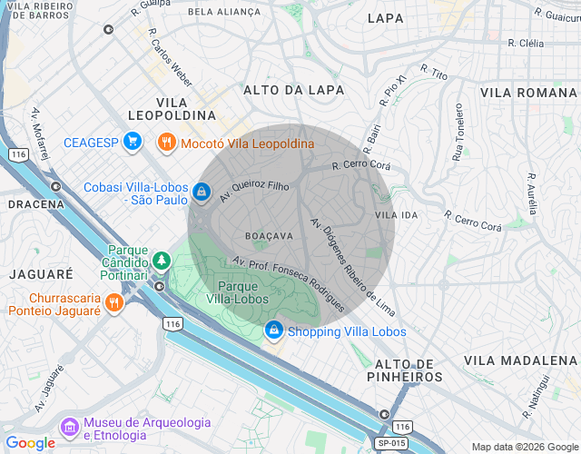 Imóvel no mapa