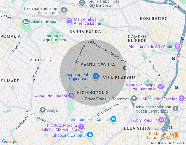 Imóvel no mapa