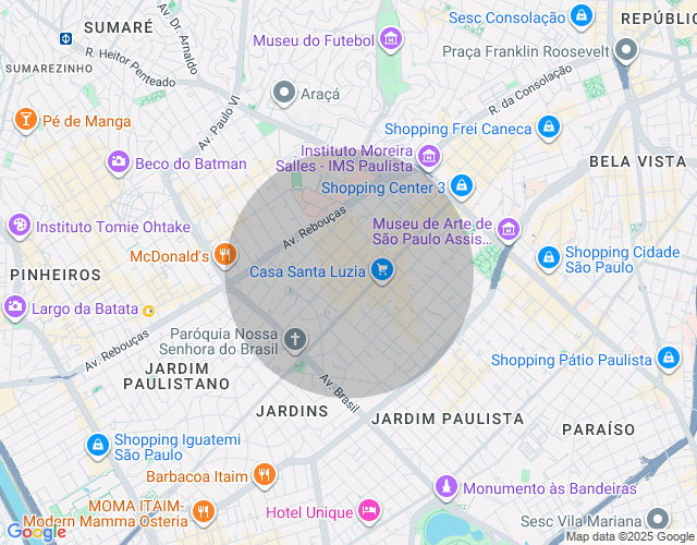 Imóvel no mapa