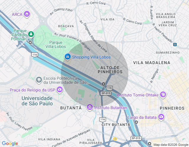 Imóvel no mapa