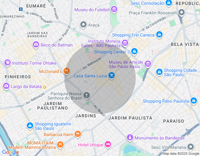 Imóvel no mapa