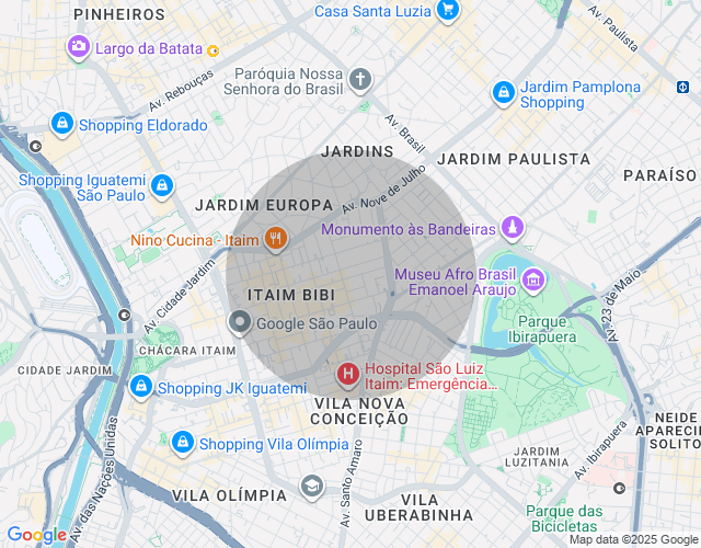 Imóvel no mapa