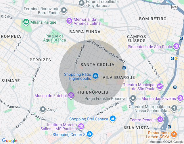 Imóvel no mapa