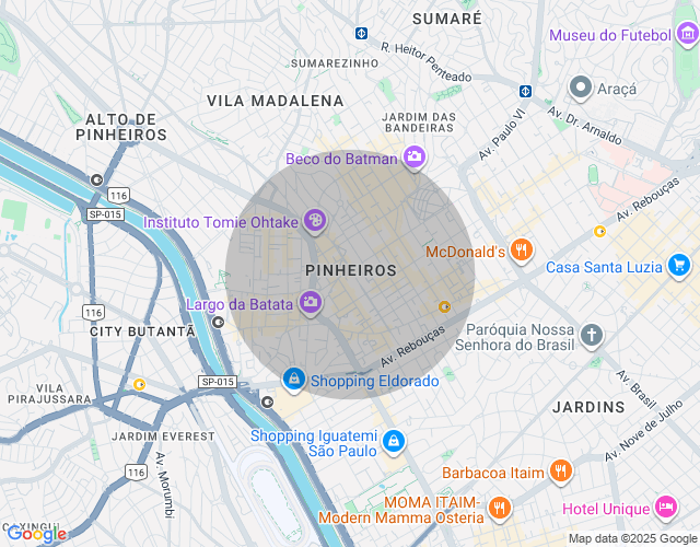 Imóvel no mapa