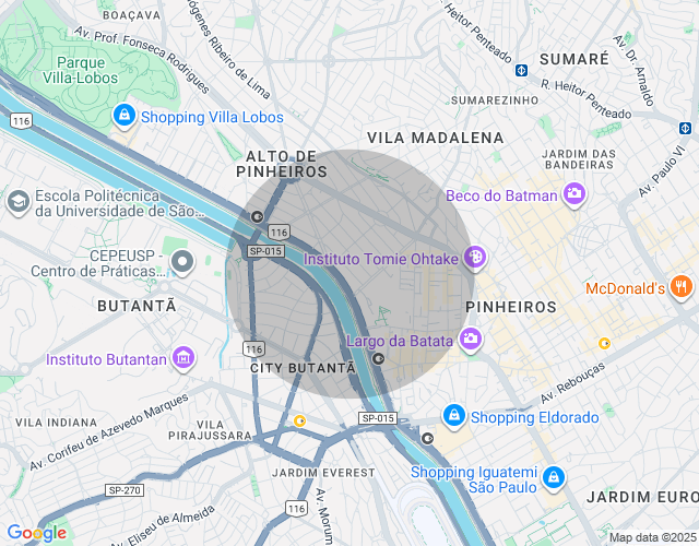 Imóvel no mapa