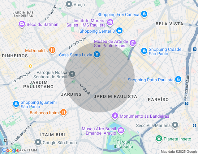 Imóvel no mapa