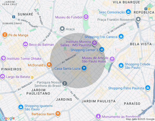 Imóvel no mapa