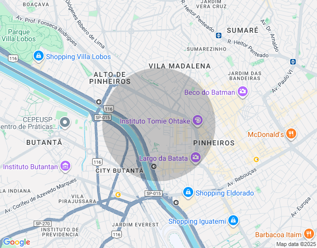 Imóvel no mapa