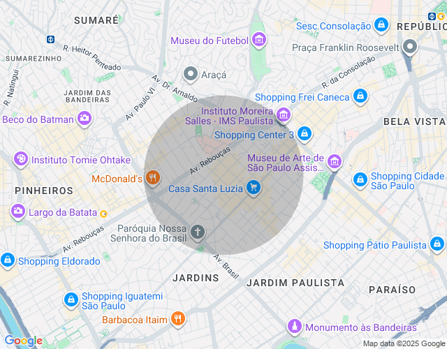 Imóvel no mapa