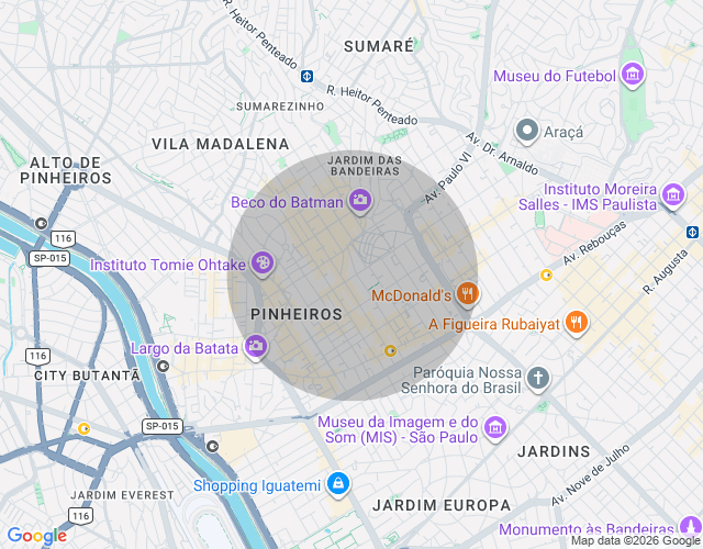 Imóvel no mapa
