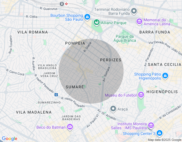 Imóvel no mapa
