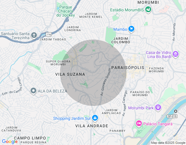 Imóvel no mapa
