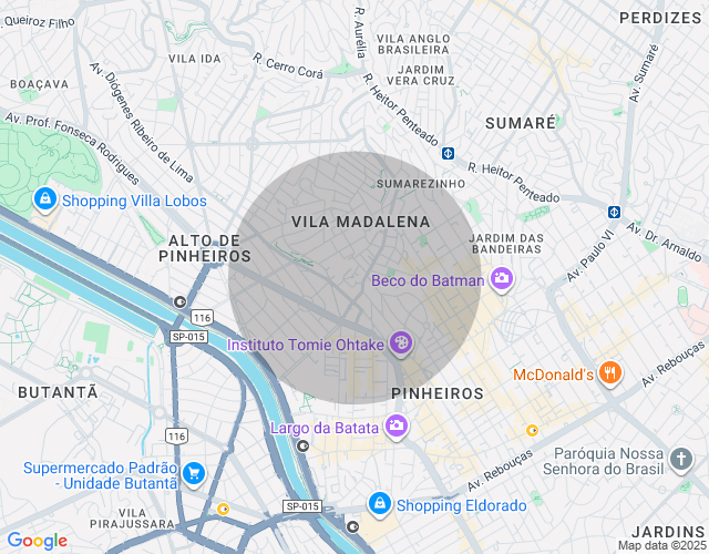 Imóvel no mapa