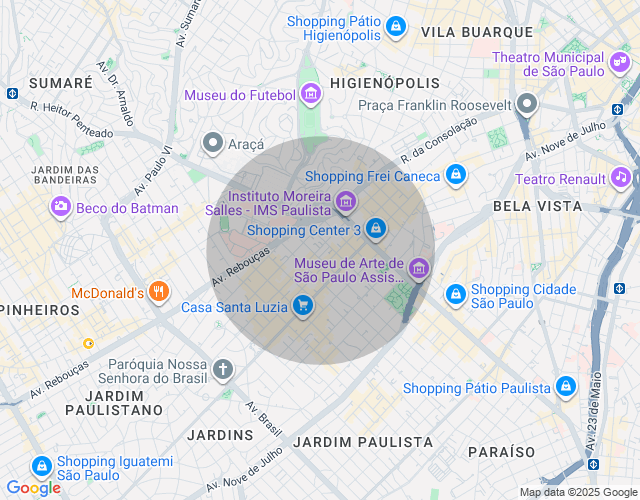 Imóvel no mapa