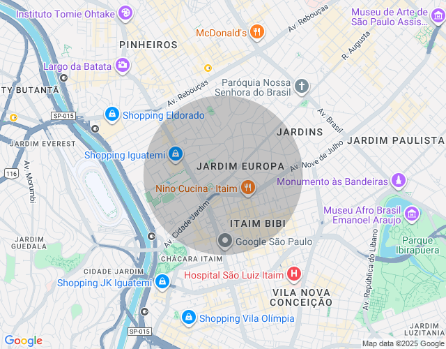 Imóvel no mapa