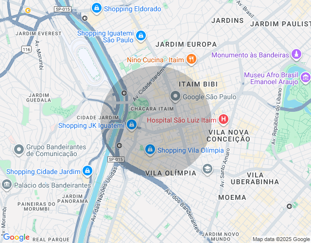 Imóvel no mapa