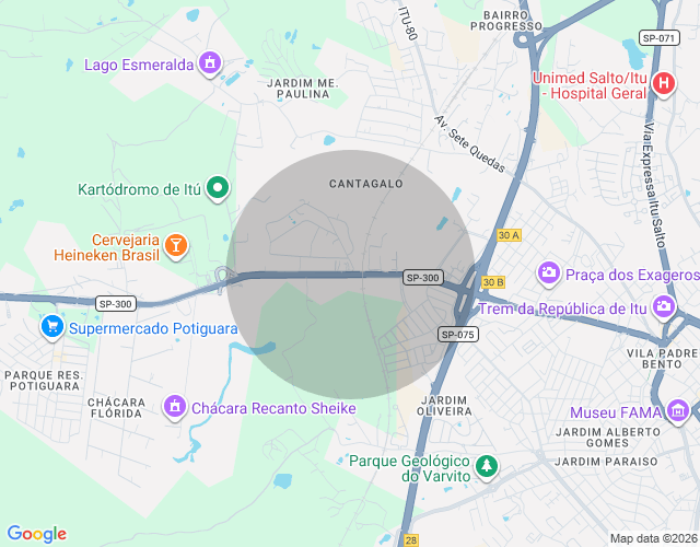 Imóvel no mapa