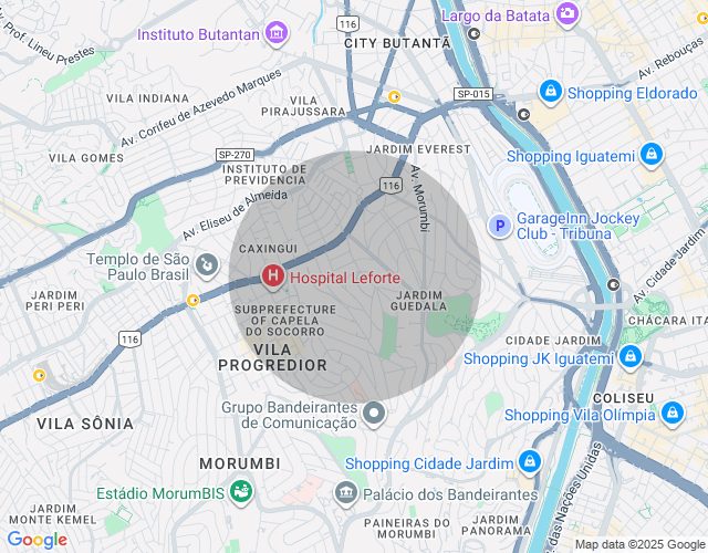 Imóvel no mapa